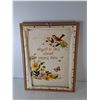 Image 2 : Embroidered Life is Fragile: Handle with Prayer Wall Art 25.5" x 19.75"