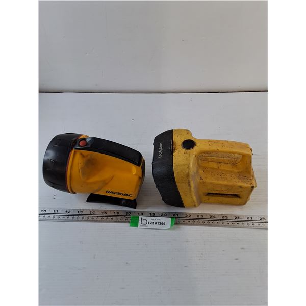 Ever Ready Dolphin and Ray Vac Large Flashlights Tested Works