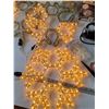Image 2 : (3) Light Up Snowflakes and (2) Stakes Lights Tested As-Is, Christmas Bulbs, Misc