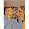 Image 3 : (3) Light Up Snowflakes and (2) Stakes Lights Tested As-Is, Christmas Bulbs, Misc
