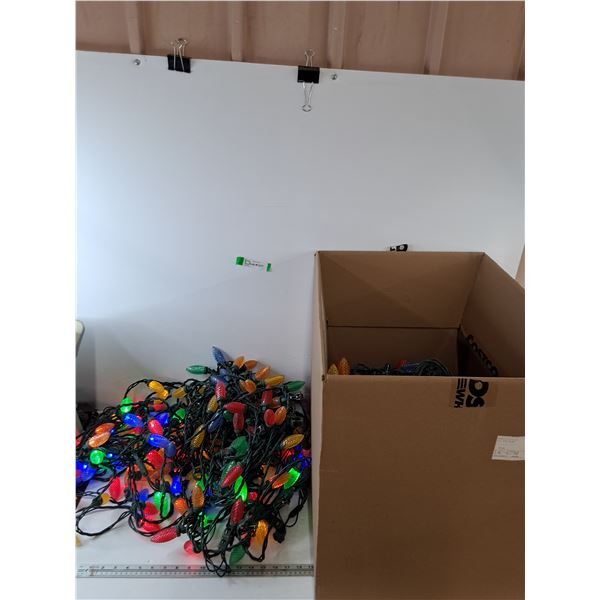 *(2+) Christmas Tree Light Bundles, (1) Works Rest As-Is No Shipping