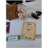 Image 7 : Remote As-Is, (6) Fridge Magnets, Assorted Promotional Bags & Pouches, Guardian Angel Pin, Misc