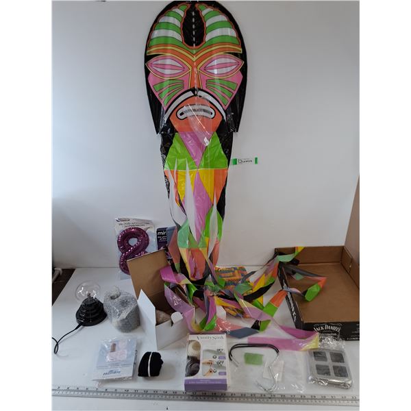 Mini Plasma Ball Tested Works, Vanity Sink Protection Kit,  8  Wall Sticker, Hat Hangers, Kite As-Is
