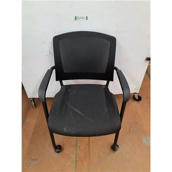 *Black Chair With Wheels No Shipping