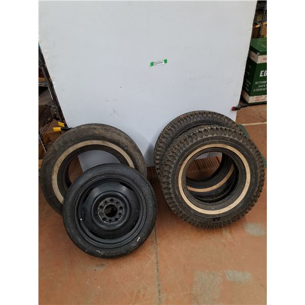 *(4) Tires, T125/80D16, P235/70R15, (2) F78-14 No Shipping