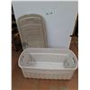 Image 1 : **Rubbermaid Outdoor Container Bin, 21" x 42" x 16" As-Is No Shipping