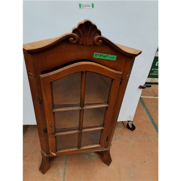 *Wooden Corner Cabinet With Door 18  x 18  x 46  No Shipping