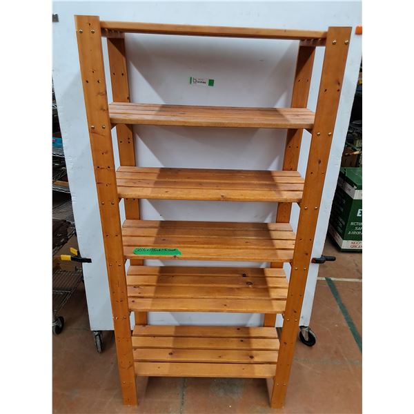 *Wooden Shelf 30 1/2  x 13 1/2  63 1/2  No Shipping