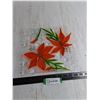 Image 1 : Prairie Lily 10" x 10" Glass Platter