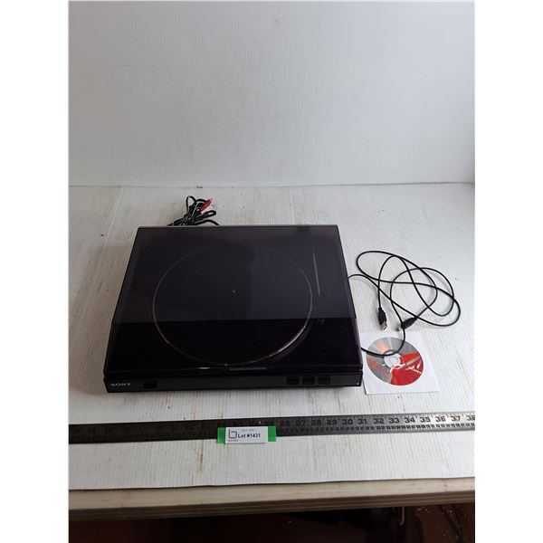 Sony Turntable - Tested, USB Cord, CD