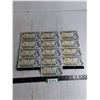 Image 1 : (13) Canadian $1 Bills from 1973