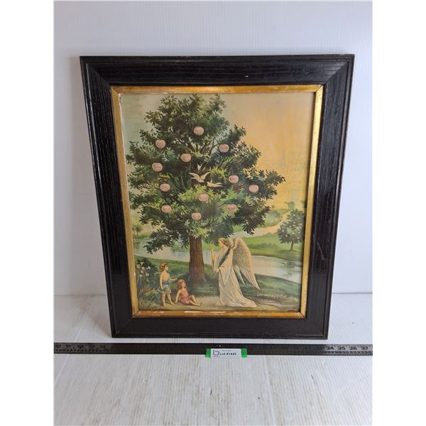 Wood Framed Religious Themed Wall Decor - 20  x 24 