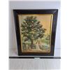 Image 1 : Wood Framed Religious Themed Wall Decor - 20" x 24"