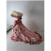 Image 2 : Victorian Style Porcelain Doll with Stand 19" Tall