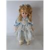 Image 2 : Porcelain Doll with Stand 18.5", Doll Wedding Veil & Doll Blanket