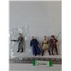 Image 1 : (4) Star Wars Figures, Female Imperial Officer, Chancellor Palpatine, Obi-Wan Kenobi, Plo Koon