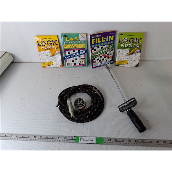 Puzzle Books, Air Hose with Gauge, Beam Type Torque Wrench