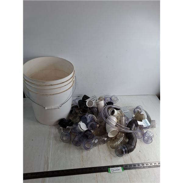 Bulk Plastic Piping, 5 Gallon Pail