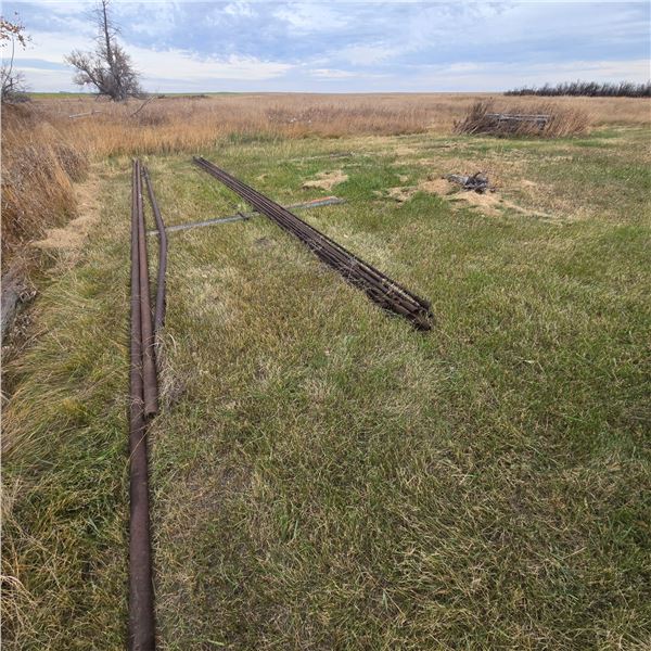 Approx (15) Drill Stem Various Lengths Mostly 24ft, Located offsite by Tessier, SK