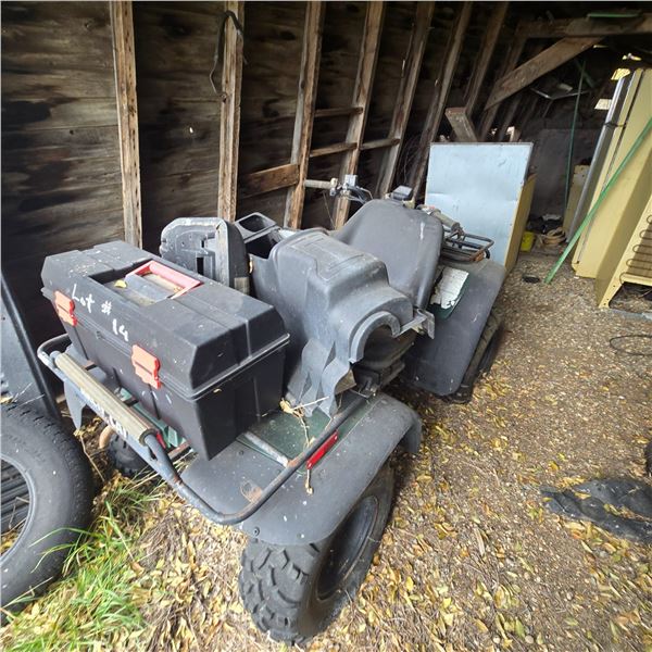 Arctic Cat 400 Quad plus Contents of the Shed, Located offsite by Tessier, SK