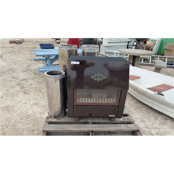 Kresno Wood Stove with Decorative Emblem