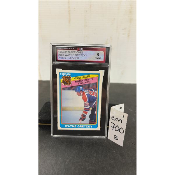 Graded 1984-85 O-Pee-Chee Wayne Gretzky Oilers Card