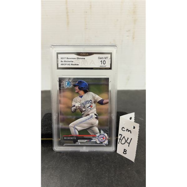 Graded Bo Bichette Toronto Blue Jays Rookie Baseball Card