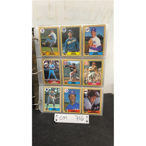 1980s Topps Baseball Card Collection with Mark Gubicza, Bob Welch, Dale Sveum
