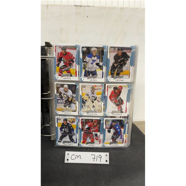 Hockey Card Binder with 100+ Upper Deck and Pro Set Cards, Incl, Mario Lemieux