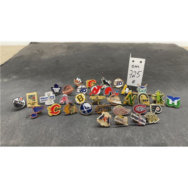 Vintage NHL Pin Collection