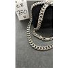 Image 2 : NEW Platinum Plated 8.0mm Cuban Link Necklace - 22” Long