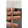 Image 2 : New 18K Gold Plated 7.0mm Interlocking Necklace, 17.5” Long