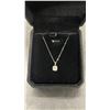 Image 2 : NEW 925S 0.8ct Moissanite Lab Diamond Solitaire Necklace, 16”-18” Long, GRA Report