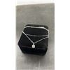 Image 3 : NEW 925S 0.8ct Moissanite Lab Diamond Solitaire Necklace, 16”-18” Long, GRA Report
