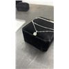 Image 4 : NEW 925S 0.8ct Moissanite Lab Diamond Solitaire Necklace, 16”-18” Long, GRA Report