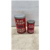 Image 4 : Vintage Blue Ribbon Baking Powder Tins, Pastry Spice and Marjoram Spice Tins, Set of Six