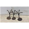 Image 2 : Vintage: 3 Cast Iron Buggy Steps and Double-Ended Wrenches