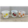 Image 2 : Vintage Fire-King, Federal and Milk Glass Mugs, Hazel Atlas Humpty Dumpty Child's Mug