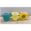 Image 3 : Vintage Fire-King, Federal and Milk Glass Mugs, Hazel Atlas Humpty Dumpty Child's Mug