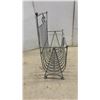 Image 3 : Vintage-Style Scrollwork Metal Magazine Rack, Toffee Tin, Eatons Hangers, Chamber Pot