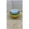 Image 3 : Vintage Pyrex Primary Colors Mixing Bowl Set, 4 Pieces