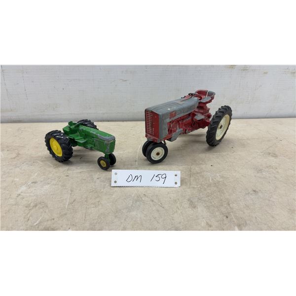 Two Vintage Die-Cast Toy Tractors