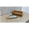 Image 1 : Marble Rolling Pin with Wooden Stand, Marble Mortar and Pestle, Wooden Box