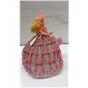Image 3 : Handmade Beaded Ball Gown Fashion Doll with Blonde Hair and Pink Beaded Dress, 8 1/2” Tall