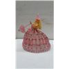 Image 4 : Handmade Beaded Ball Gown Fashion Doll with Blonde Hair and Pink Beaded Dress, 8 1/2” Tall
