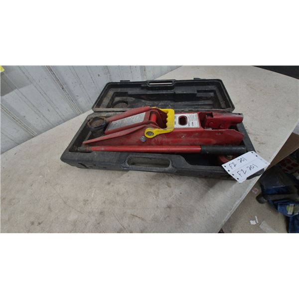 Model TT619 2-Ton Trolley Jack with 5”-15” Lifting Range in Case