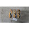 Image 1 : Caterpillar CAT 91-C90CP Hi-Tech Liner Lock Folding Knife with Serrated Stainless Blade, 3 Pieces