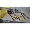 Image 1 : Woods Patio Lanterns 6 Light Coach Set, Watering Can, Hedge Shears, Hatchet
