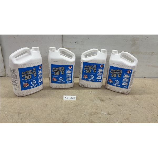 Four Plumbing Antifreeze -50°C, 3.78 L, for Plastic Pipes, Factory Sealed