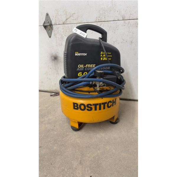 Bostitch CAP2060P 6-Gallon Oil-Free Air Compressor, 2.0 HP Peak, 135 PSI, with Hose